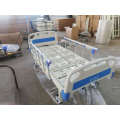 Two Manual Cranks Medical Bed with One Infusion and Four Casters